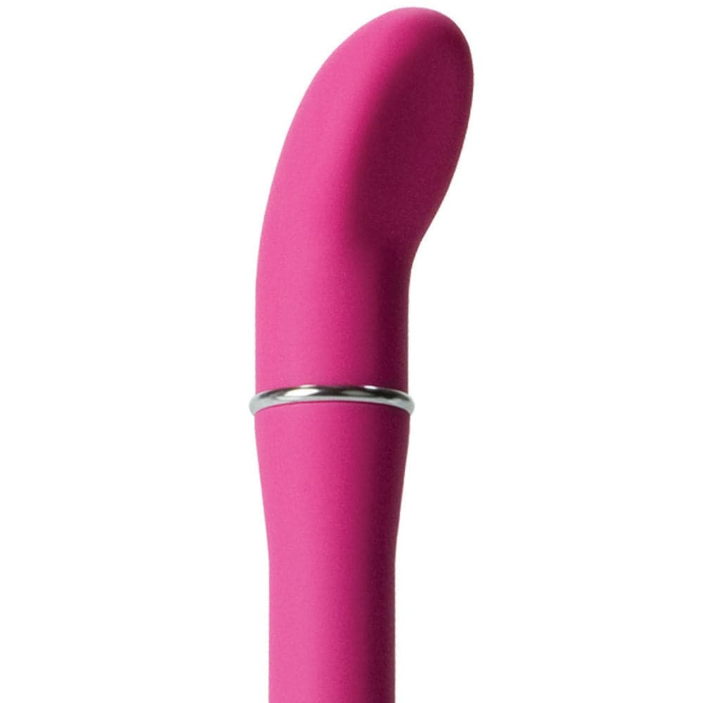 California Exotic Lulu Satin Scoop Mini Vibrator in a sleek design with a smooth satin finish, perfect for discreet pleasure.