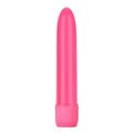 California Exotic Neonrosa multi-speed mini vibrator in vibrant pink with textured design and ergonomic shape.