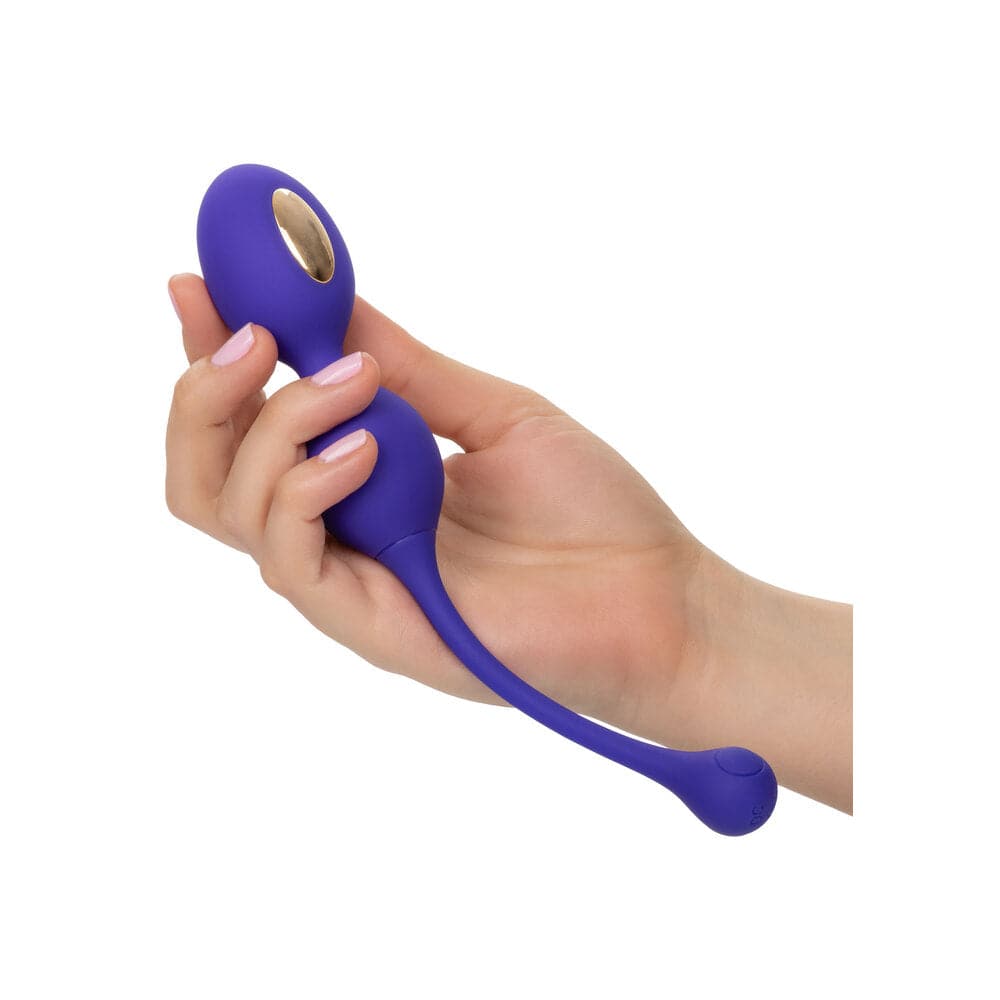 California Exotic Impulse Intimate Estim Remote Dual Kegel Exerciser in sleek design with remote control for enhanced pleasure.