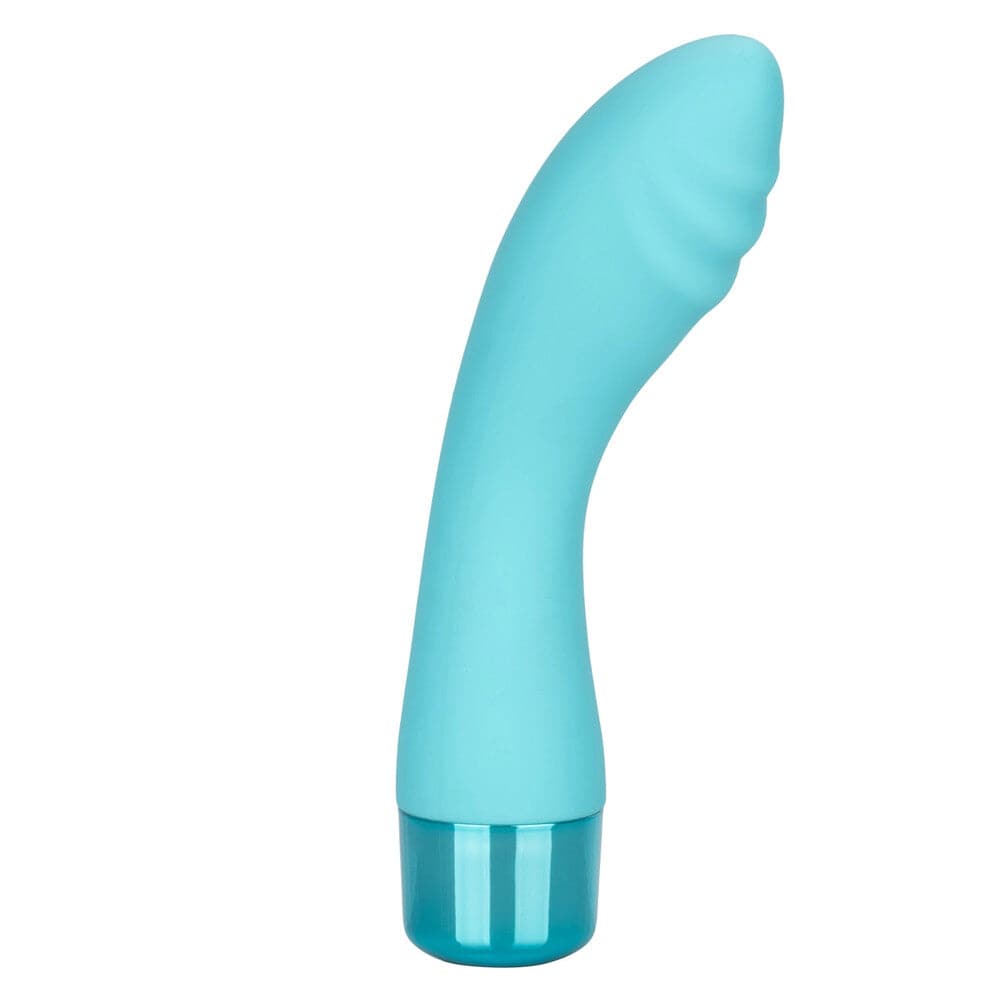 California Exotic Eden Ripple Silikon G-Spot Vibrator, waterproof, 6-inch, featuring a textured surface for enhanced pleasure.