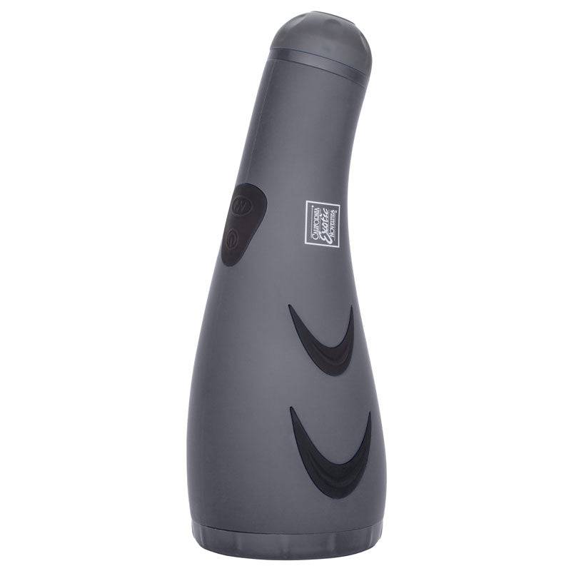 California Exotic Apollo Hydro Power Stroker, a waterproof silicone masturbator with textured surface for enhanced pleasure.