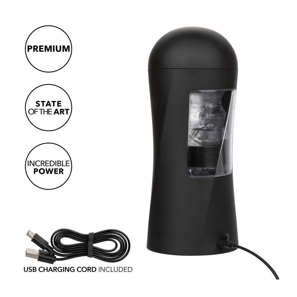 California Exotic Bionic Power Stroker Masturbator with textured sleeve and ergonomic design for enhanced pleasure.