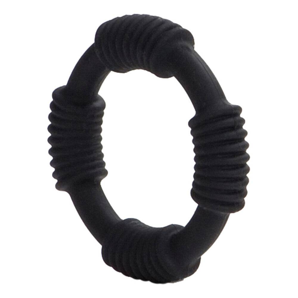 California Exotic Hercules Silikon Kukring, a flexible silicone cock ring in a vibrant color, showcasing its smooth texture.