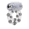 California Exotic Maximus Cock Ring with 10 beads, featuring a flexible design for enhanced comfort and support.
