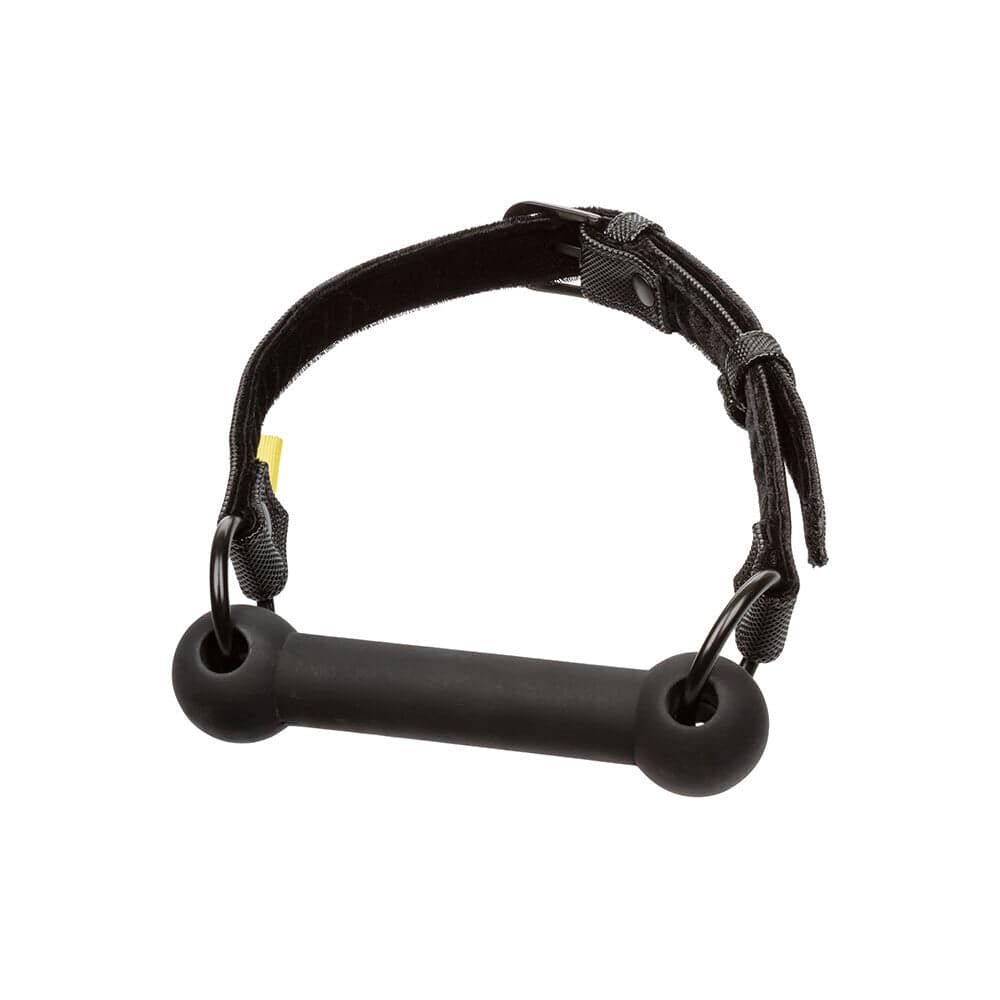 California Exotic Gränslös Bar Gag with adjustable straps and a sleek design for comfortable wear.