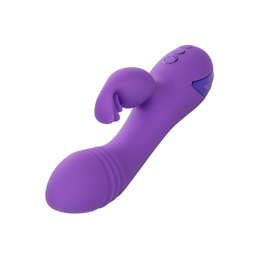 California Exotic West Coast Wave Rider vibrator and clitoral stimulator in vibrant colors, showcasing its sleek design.