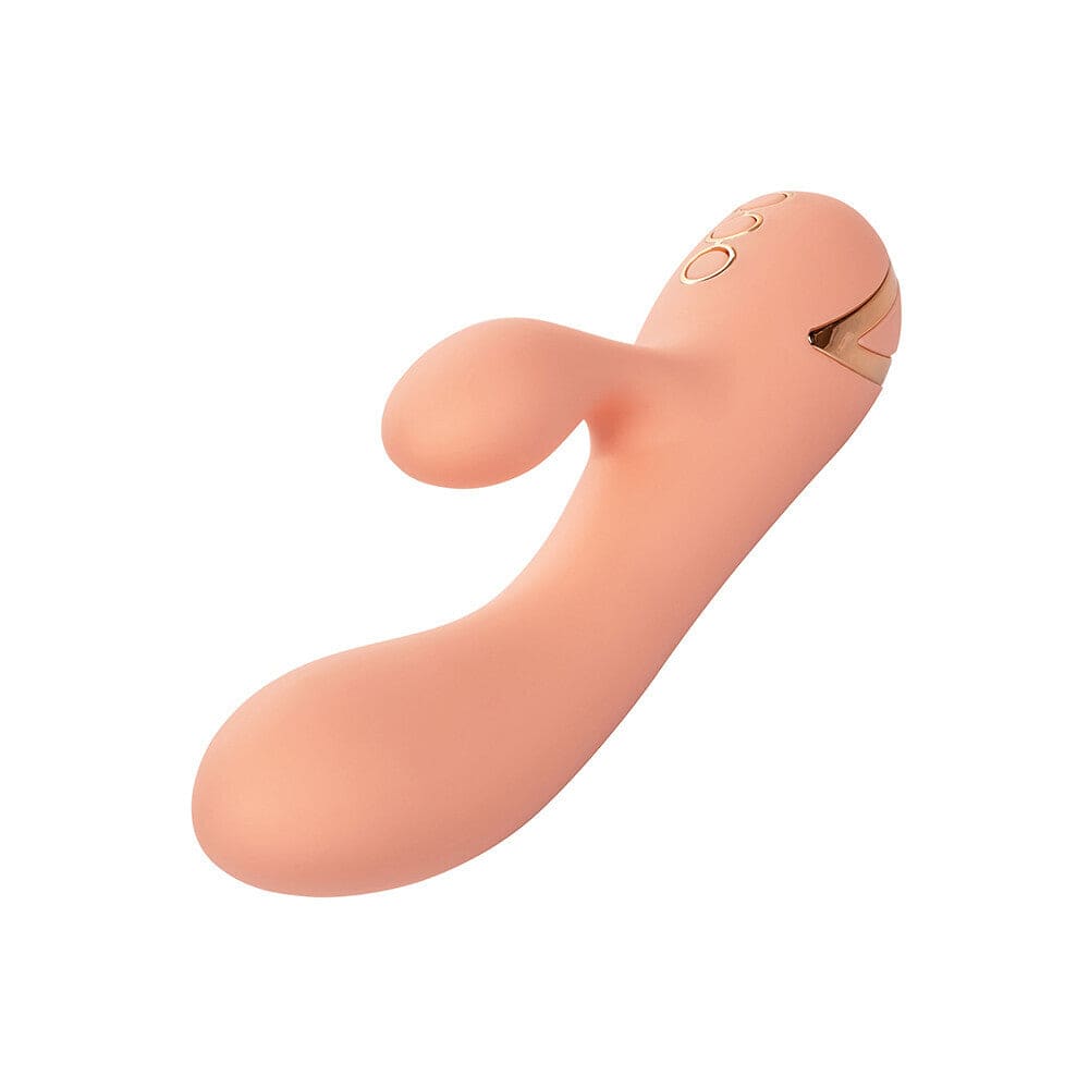 California Exotic Monterey Magic Vibrator with clitoral stimulator, showcasing its sleek design and vibrant color.