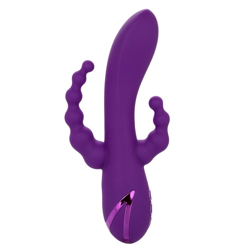 California Exotic Long Beach Bootylicious Vibrator in vibrant colors with a curved design for enhanced pleasure.