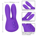 California Exotic Mini Marvels Bunny vibe in vibrant pink with ears designed for targeted clitoral stimulation.