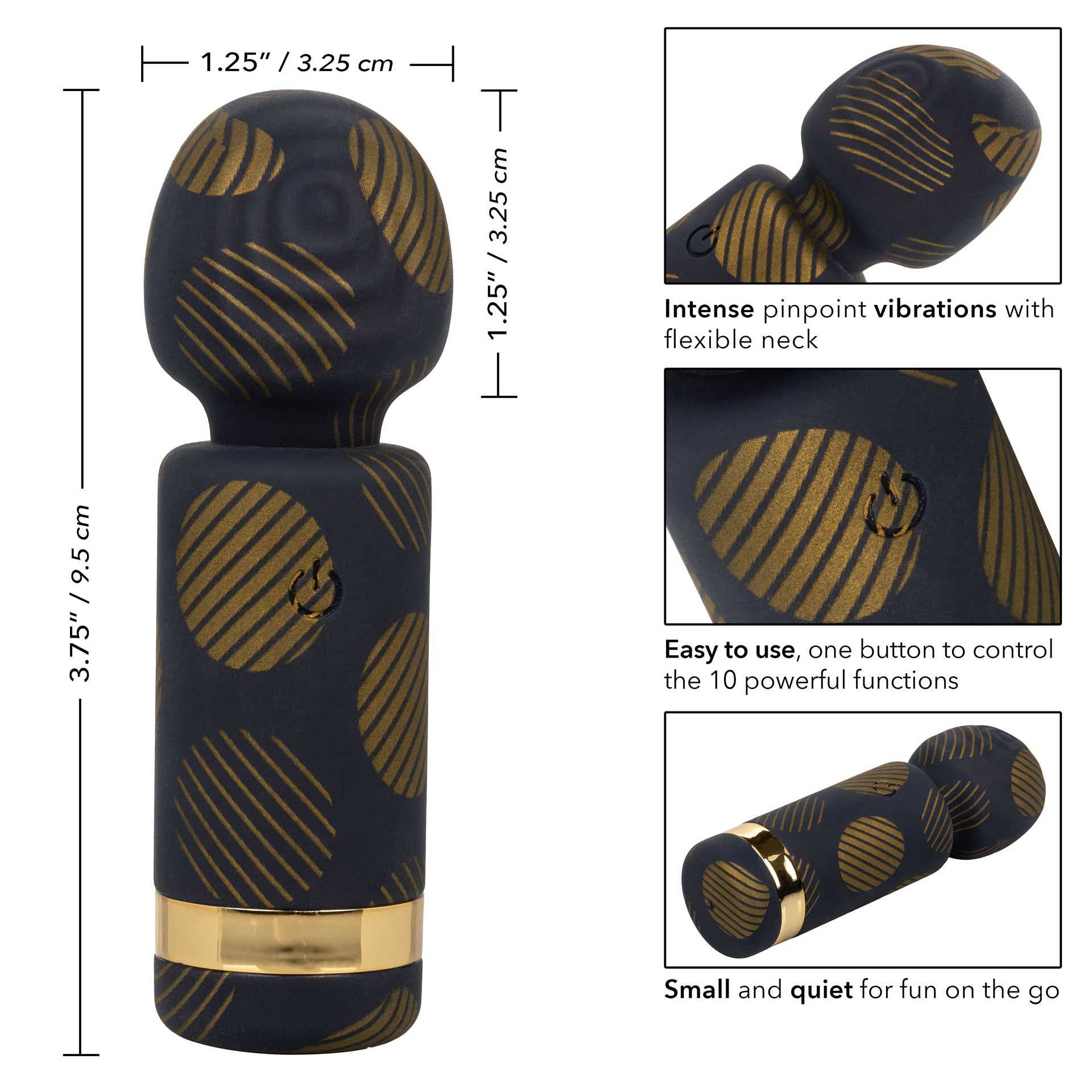 California Exotic Naughty Bits Lit Clit Teenie Weenie Wand in vibrant pink with a sleek, ergonomic design.