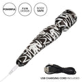 California Exotic Hype Massager Wand in a sleek design, showcasing its waterproof feature and ergonomic handle.