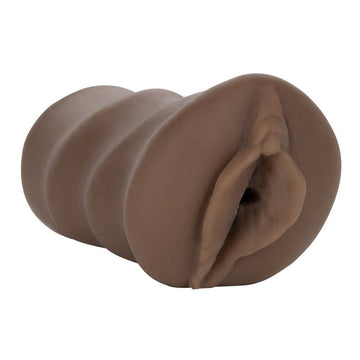 California Exotic Vivid Raw Pound It Vagina Masturbator, showcasing realistic texture and design in a sleek, compact form.