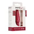 Shots Toys Nybörjarstorlek slim butt plug in red, featuring a smooth design and tapered tip for beginners.