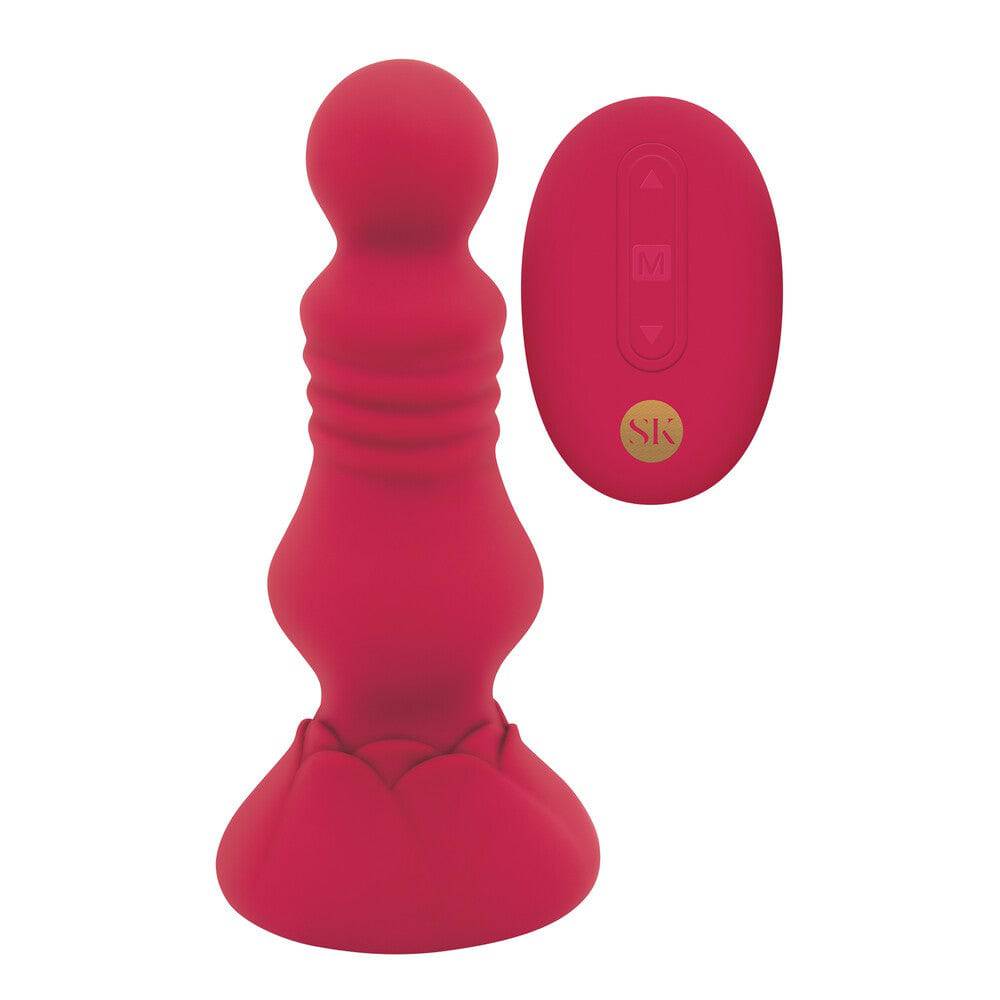 Secret Kisses Floret Vibrerande Butt Plug in a sleek design with a soft silicone finish and remote control feature.