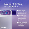Skins Fusion Hybrid silicone and water-based lubricant 130 ml bottle with sleek design and clear label.