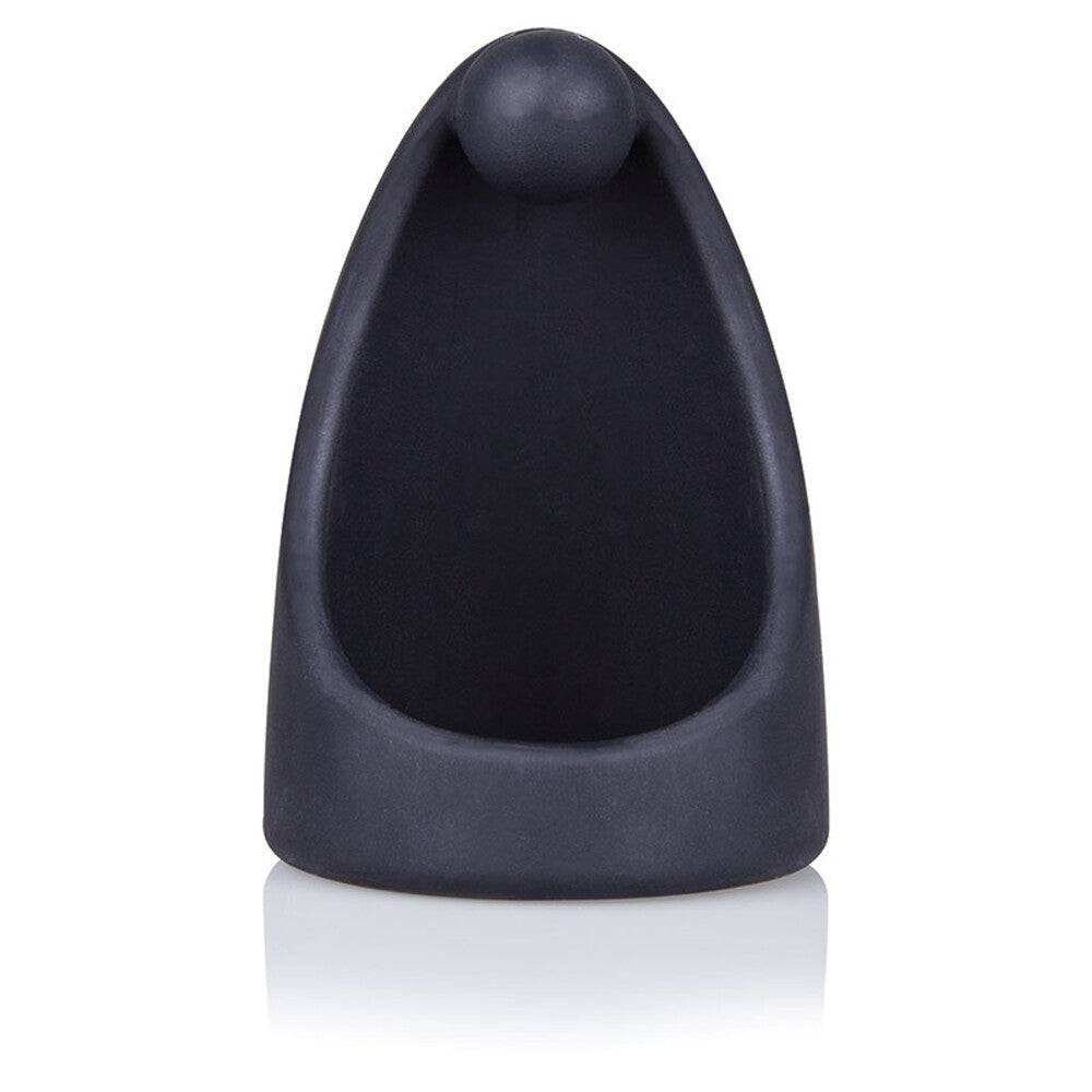 Screaming O SwingO Sling cock ring in black, designed for comfort and enhanced pleasure during use.