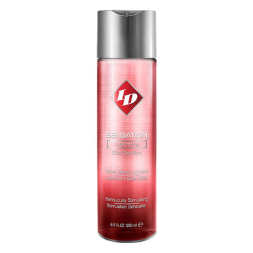 ID Lube ID Sensation warming liquid lubricant 8.5 oz bottle with a sleek design and vibrant labeling.