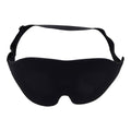 Sportsheets Blackout eye mask in black, featuring soft fabric and adjustable straps for comfortable wear.