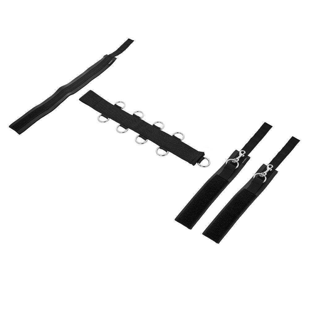 SportSheets neck and wrist support with adjustable straps, designed for comfort during intimate activities.