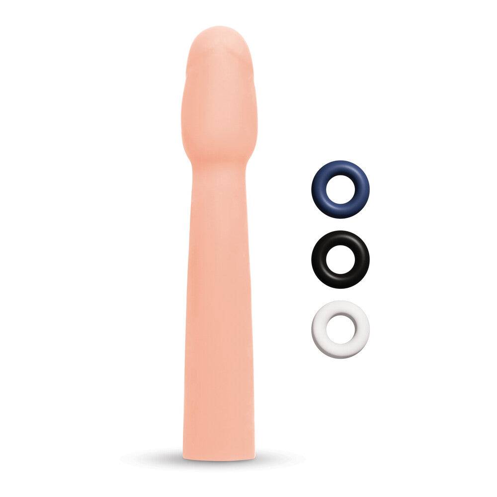 Size Up penis extender, 2-inch length, designed for enhanced size and comfort, featuring a sleek, smooth design.