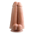 XR Brands Tom Of Finland Dubbla kukar dildo with realistic design and dual ends for versatile pleasure.