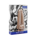 XR Brands Tom Of Finland Dubbla kukar dildo with dual design and textured surface for enhanced pleasure.