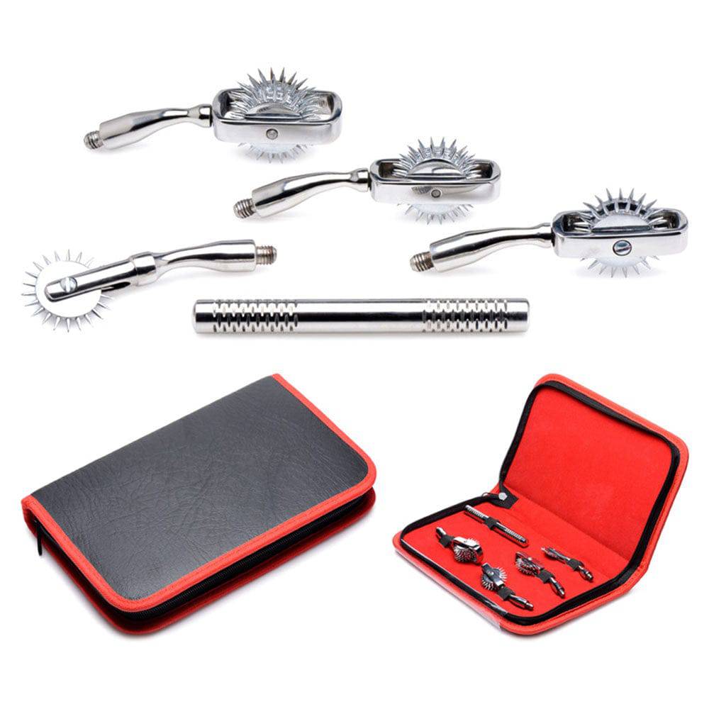 Shots Toys 4-piece interchangeable wind spinner set featuring vibrant colors and playful designs.