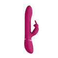 Vive Amoris Rosa rabbit vibrator by Shots Toys featuring stimulating pearls and a sleek pink design.