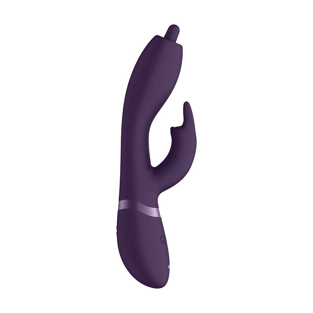 Vive Nilo purple pinpoint rotating G-spot rabbit with sleek design and textured details for enhanced pleasure.