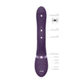 Shots Toys Vive Aimi Pulse Wave G Spot Vibrator in vibrant purple, showcasing sleek design and ergonomic shape.