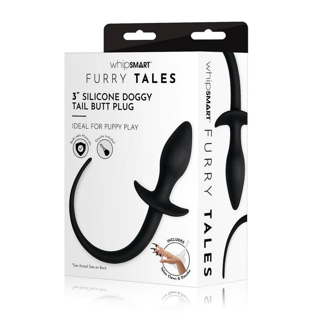 Furry Tales Doggy Tail Butt Plug by Whipsmart, featuring a playful tail design for added fun and enjoyment.