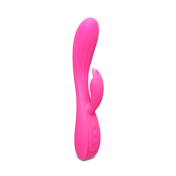 Sleek silicone rabbit vibrator in soft pink with dual stimulation features from Various Toy Brands.