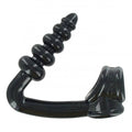 Master Series The Tower cock ring and butt plug in sleek design, showcasing unique shape and texture for enhanced pleasure.