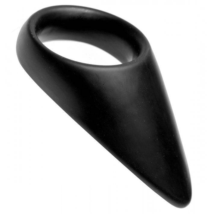 Master Series Taint Teaser silicone cock ring with tail stimulator, designed for enhanced pleasure and comfort.