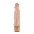 Blush Novelties Dr. Skin Cock Vibe 3, 7.25-inch realistic vibrating dildo in a lifelike skin tone.