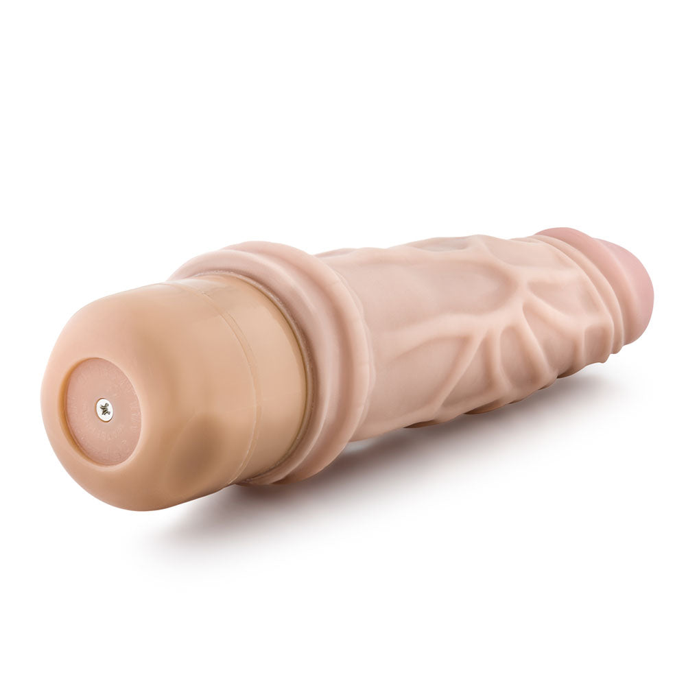 Blush Novelties Dr. Skin Cock Vibe 3, 7.25-inch realistic vibrator with textured surface and lifelike details.