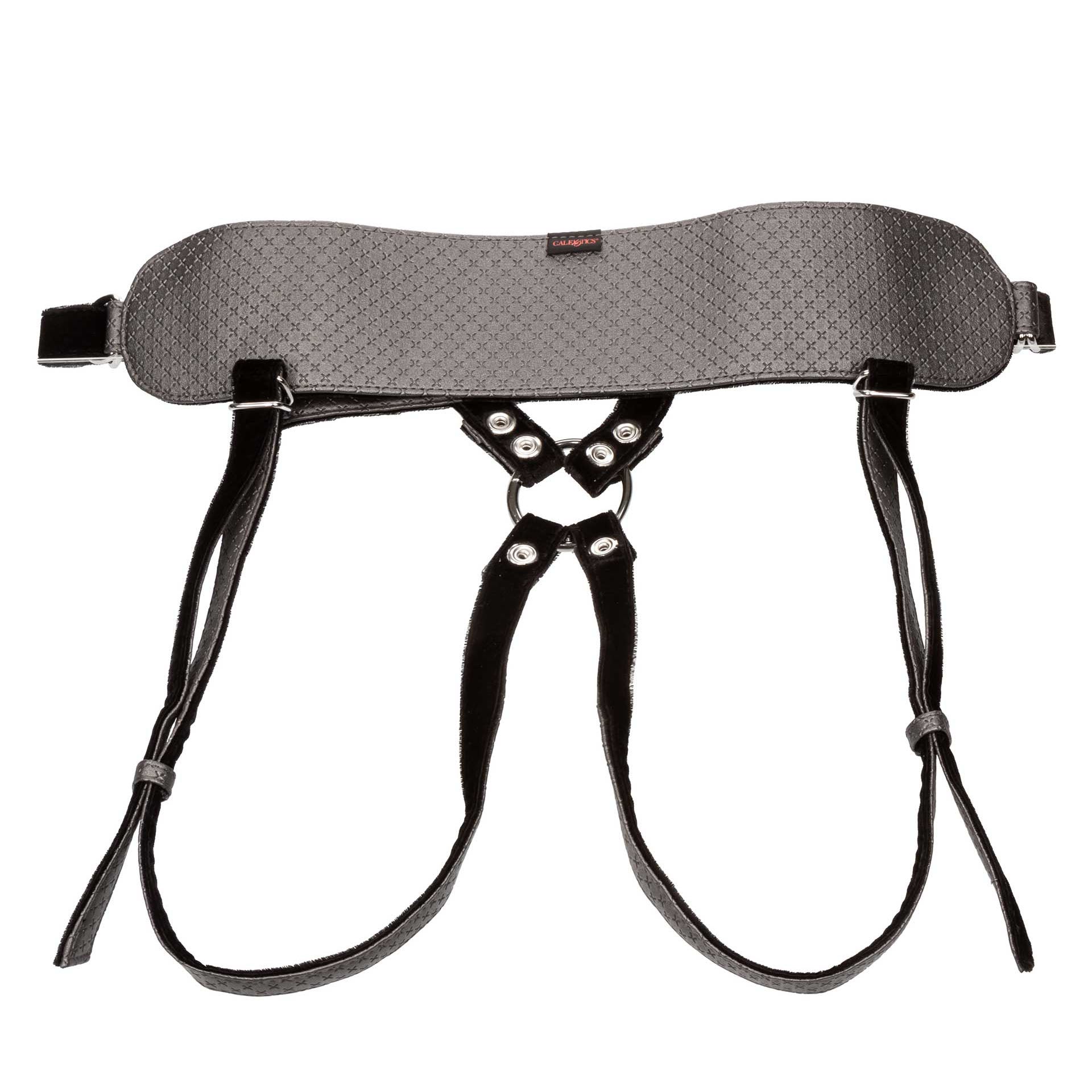 California Exotic Royal UltraSoft Set Gränslös Strap On with GProbe, featuring soft texture and adjustable straps.