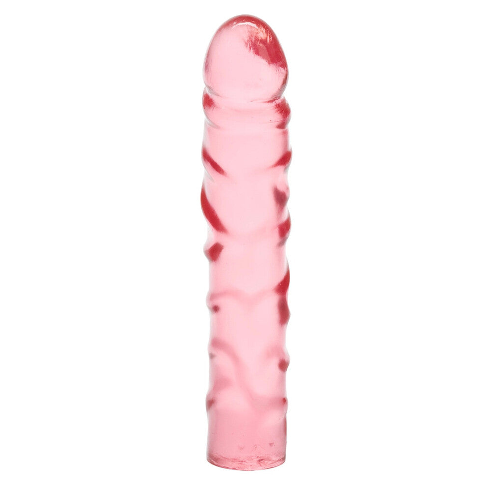 California Exotic Translucence Junior Dong in pink, featuring a smooth texture and realistic design for enhanced pleasure.