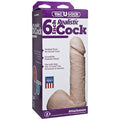 Doc Johnson VacULock 6-inch realistic dildo accessory with detailed texture and lifelike appearance on a neutral background.