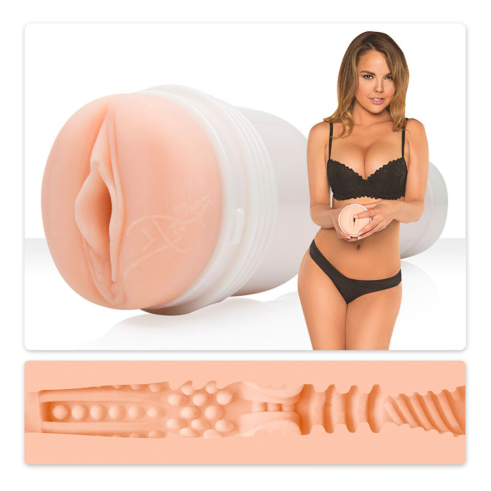 Dillion Harper Crush Fleshlight masturbator with realistic texture and design, showcasing lifelike detail and soft material.