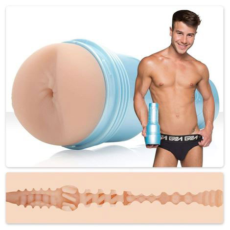 Fleshlight Boys Allen King Masturbator in realistic skin tone with textured interior for enhanced pleasure.