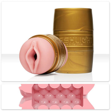 Fleshlight Quickshot Lady portable masturbation device with realistic design for enhanced pleasure and endurance training.