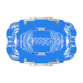 Fleshlight Quickshot Turbo Blue Ice, a compact male masturbator with a translucent blue casing and textured interior.
