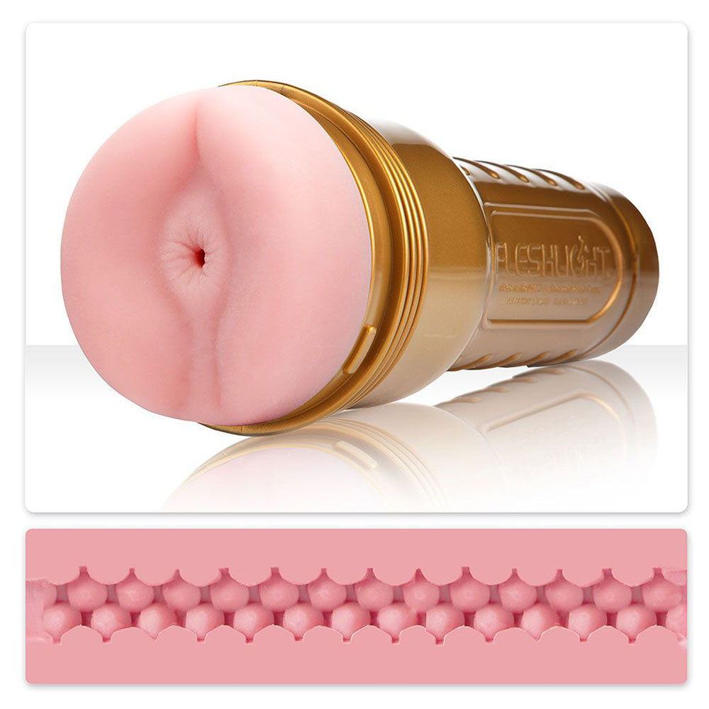 Fleshlight Stamina Training Unit butt masturbator with realistic texture and design for enhanced pleasure experience.