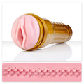 Fleshlight STU Rosa vagina masturbator, featuring a realistic texture and sleek design for enhanced stimulation.