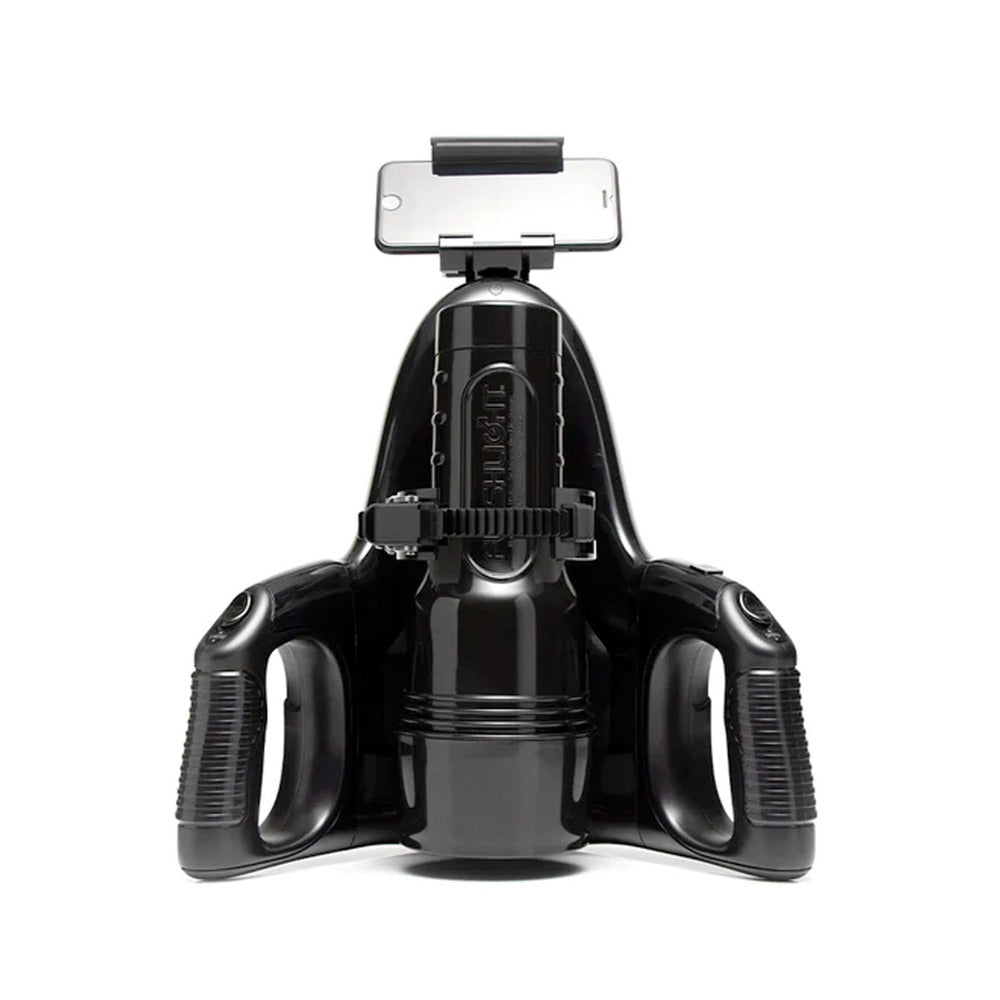 Fleshlight Universal Launch stroking simulator with sleek design and ergonomic shape for enhanced pleasure.