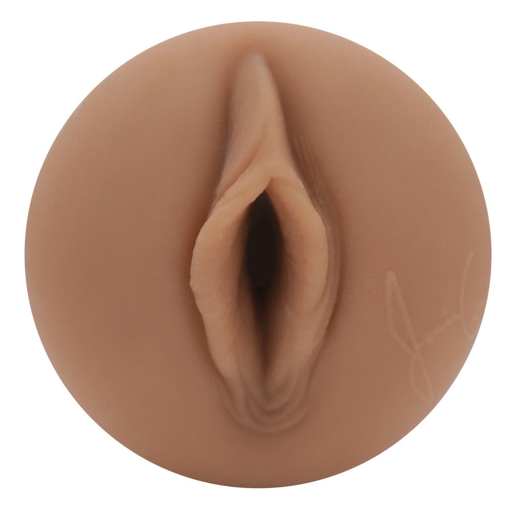Janice Griffith Eden Fleshlight masturbator with realistic texture and design, showcasing the product in a neutral background.