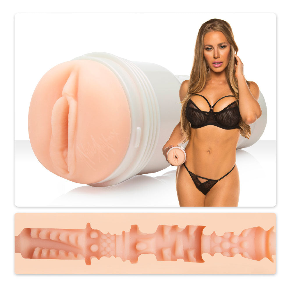 Nicole Aniston Fit Fleshlight masturbator showcasing realistic design and texture for enhanced pleasure.