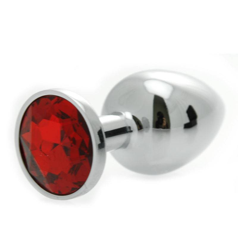 Rimba jewel butt plug with a sleek design and colorful gemstone accent for enhanced pleasure and aesthetic appeal.