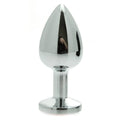 Rimba jewel butt plug featuring a sleek design and a sparkling gemstone accent for added elegance.